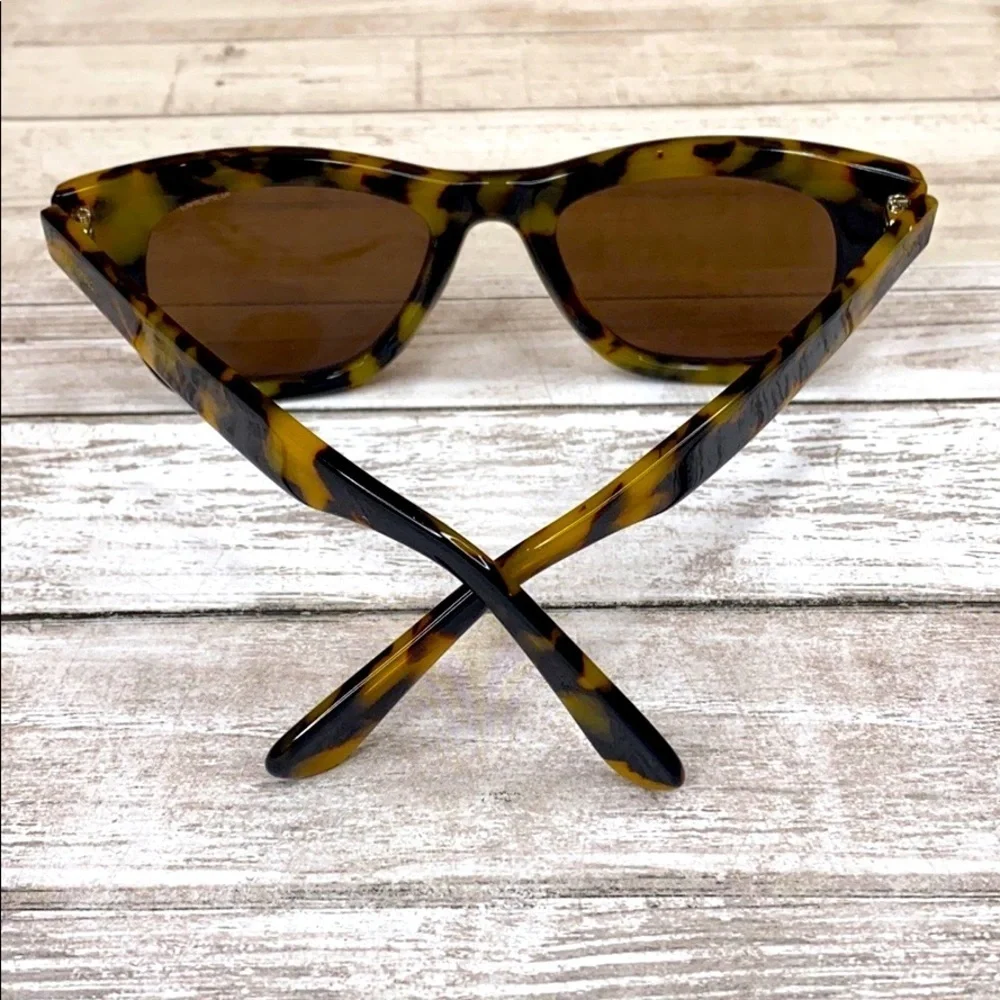 New Men’s KOMONO sunglasses Brown Tan tortoise rectangular